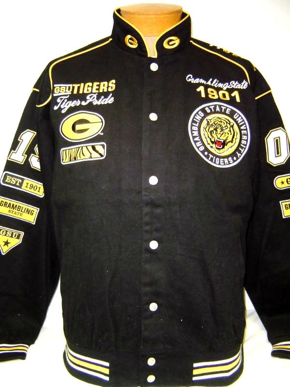 GSU Grambling State Tigers Heavyweight Racing Jacket eBay
